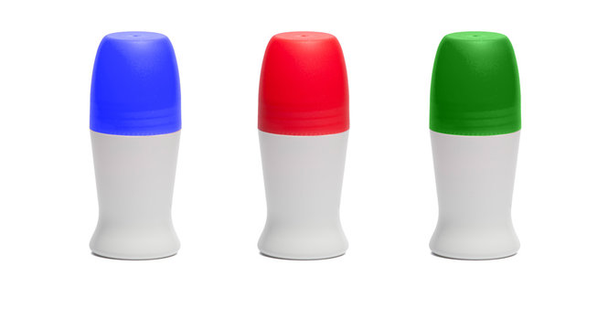Isolated and blank deodorant bottle