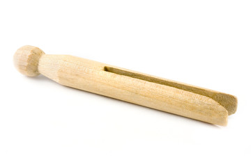 Old fashioned wooden clothes peg