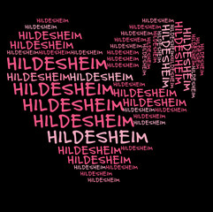 Fototapeta na wymiar Ich liebe Hildesheim | I love Hildesheim