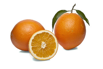 Isolated oranges