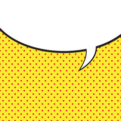 Speech Bubble in Pop-Art Style