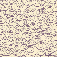 Retro calligraphic seamless pattern