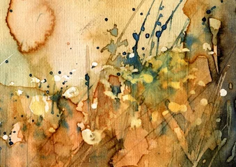 Wanddecoratie Schilderkunst landelijk landschap  © bruniewska