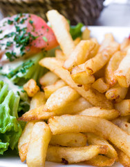 Golden French fries