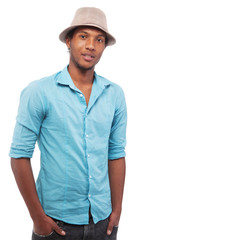 Young and free man looking good