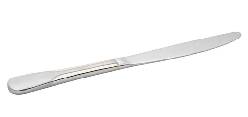 table knife isolated on the white background