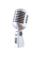 Fototapeta premium silver retro microphone