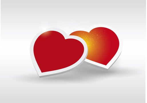 Red Heart  - Fall in love vector