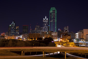Fototapeta na wymiar Dallas Texas Skyline at night