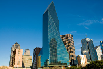 Fototapeta na wymiar Buildings and Skyline of Downtown Dallas Texas