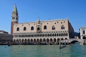 Fototapeta na wymiar Pałac Dożów Wenecja dzielnicy San Marco