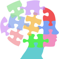 Woman faces mind thought problem puzzle