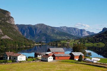 Fototapeta na wymiar Norwegia krajobrazy