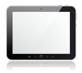 Digital tablet PC with blank screen