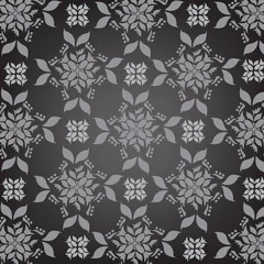 Tuinposter Dark seamless pattern © santa43