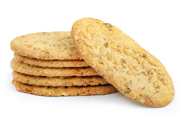 Oval-shaped cookies