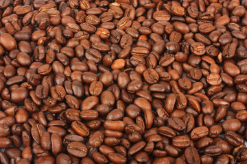Coffee beans background