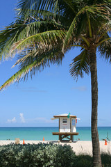 Turm der Rettungsschwimmer von Miami Beach