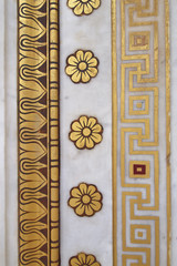 neoclassical ornament, detail from the national academy, Athens