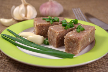 Jellied meat