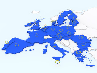 bump map of Europe