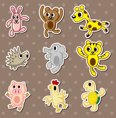 Obraz premium animal stickers