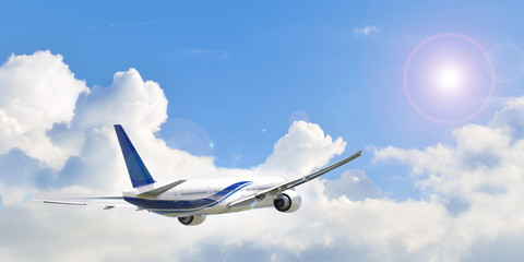 Avion dans les nuages