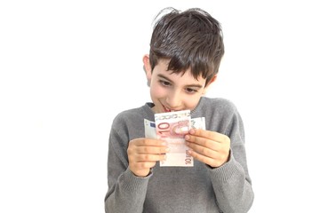 gioia per la prima paghetta
