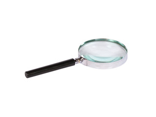 magnifying glass isolated on white