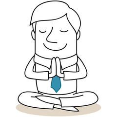 Geschäftsmann, Yoga 1