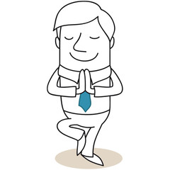 Geschäftsmann, Yoga 3