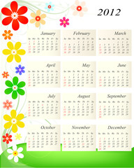 Calendar 2012