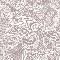 Hand-drawn seamless pattern