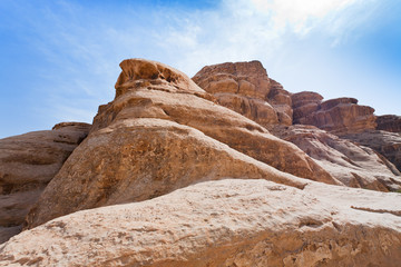 Obraz premium rocks in Wadi Rum dessert