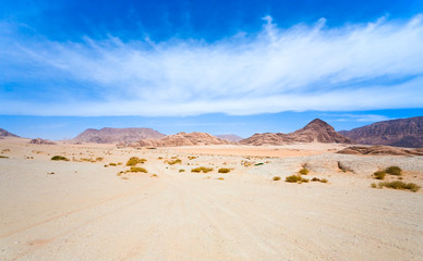 cloudscape under Wadi Rum dessert