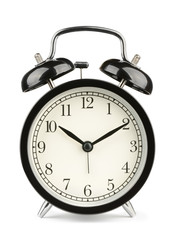 Black classic style alarm clock