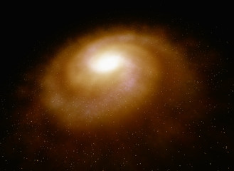 Spiral galaxy Space image