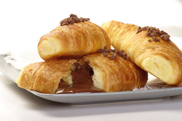 still-lfe di brioches di cioccolato
