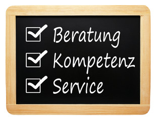 Obraz premium Beratung Kompetenz Service