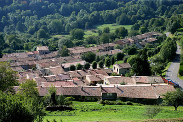 Rural village from above