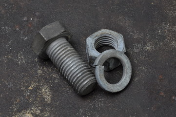 Bolt, nut and washer, basic set of connection