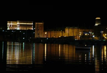 Foto op Plexiglas Vieux port de Marseille de nuit © quarkparis
