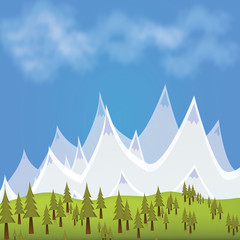 Mountain Forest Range