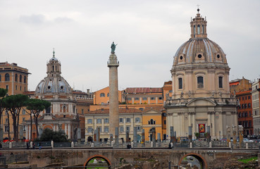 Obraz premium Church of the Most Holy Name of Mary at the Trajan Forum