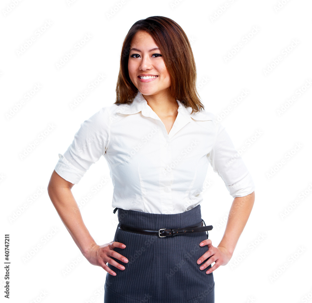 Wall mural Young business woman.