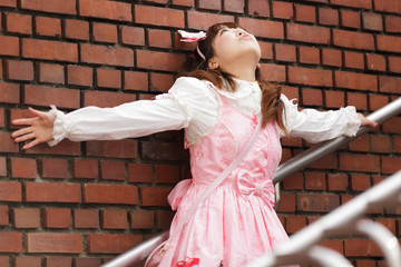 Fototapeta premium stressed japanese lolita