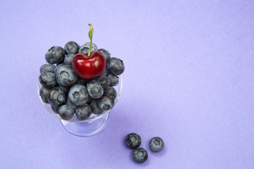 Cherry on Blueberries