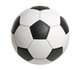 Fototapeta na wymiar Football ball made ​​of genuine leather