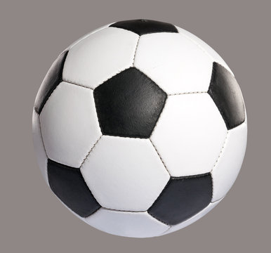 Football ball made ​​of genuine leather