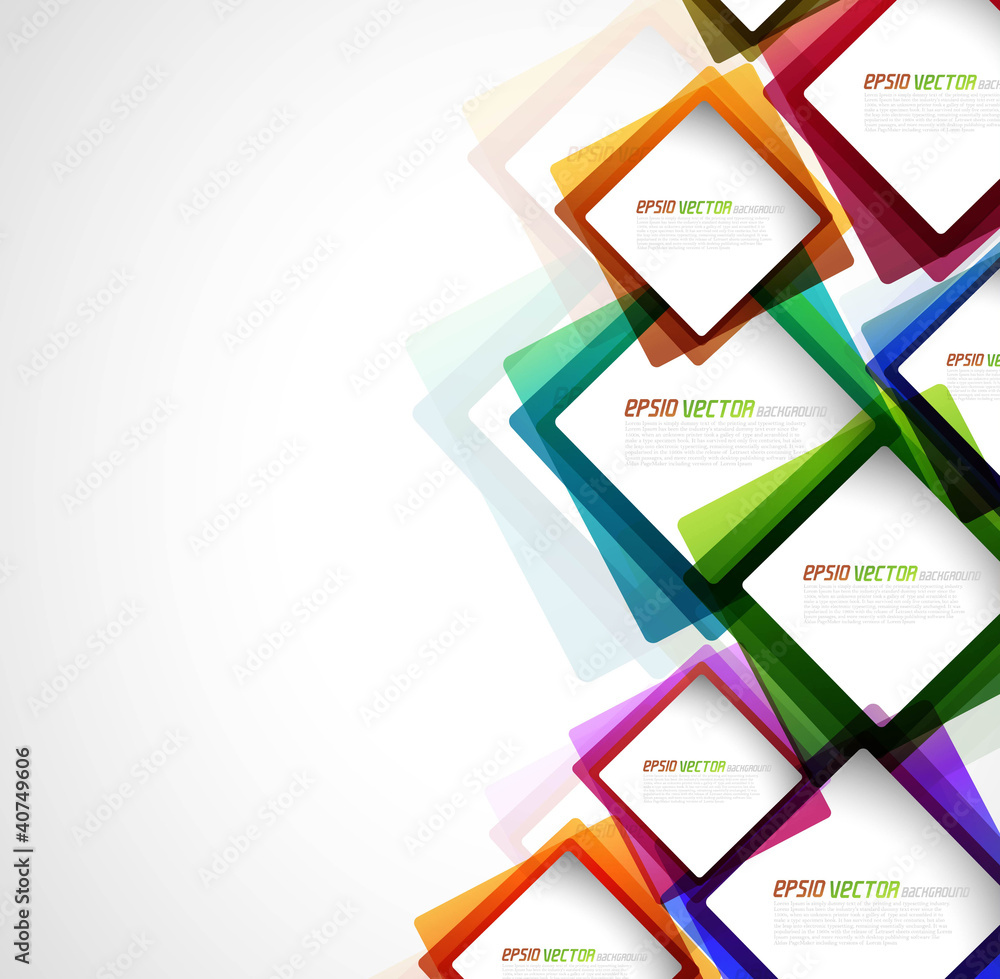 Wall mural abstract colorful circle background vector design